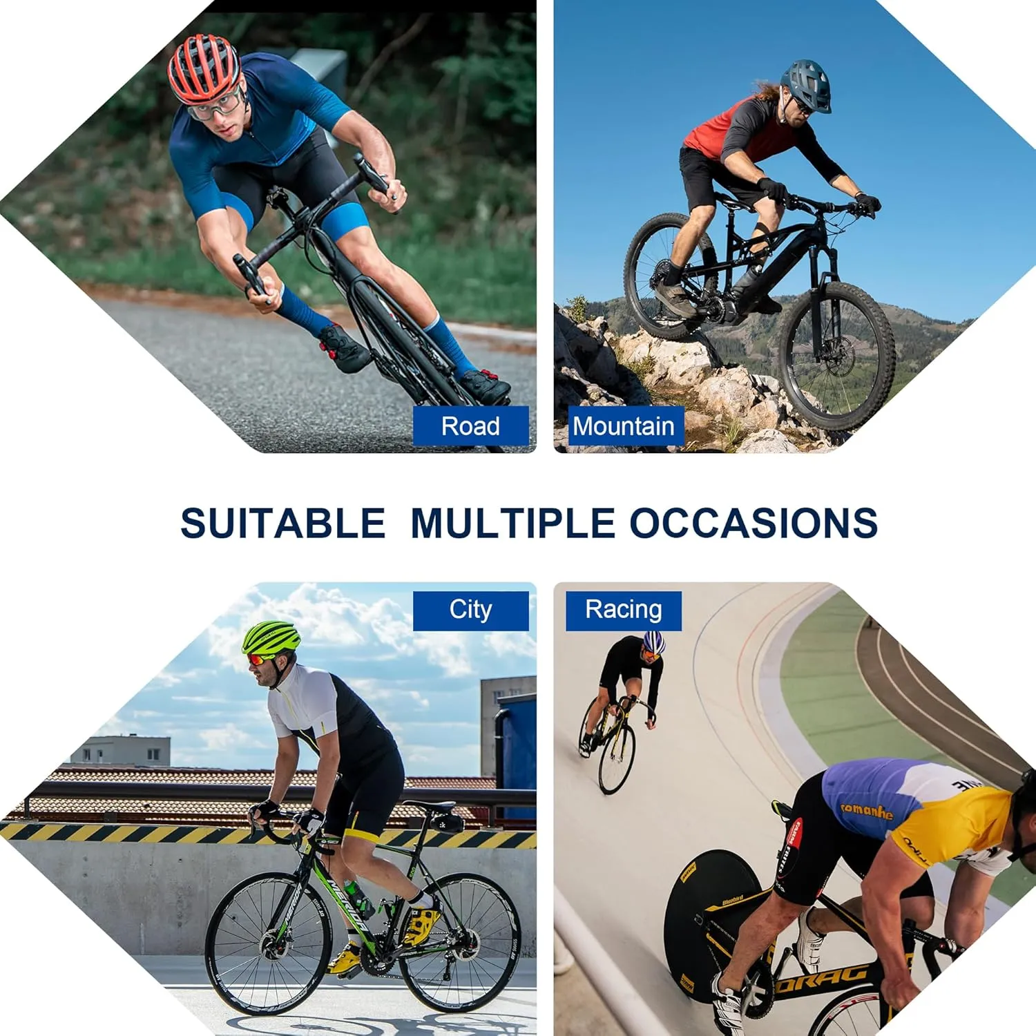 Men Bike Jersey Short Sleeve Road Cycling Shirts Biking Tops Moisture Wicking
