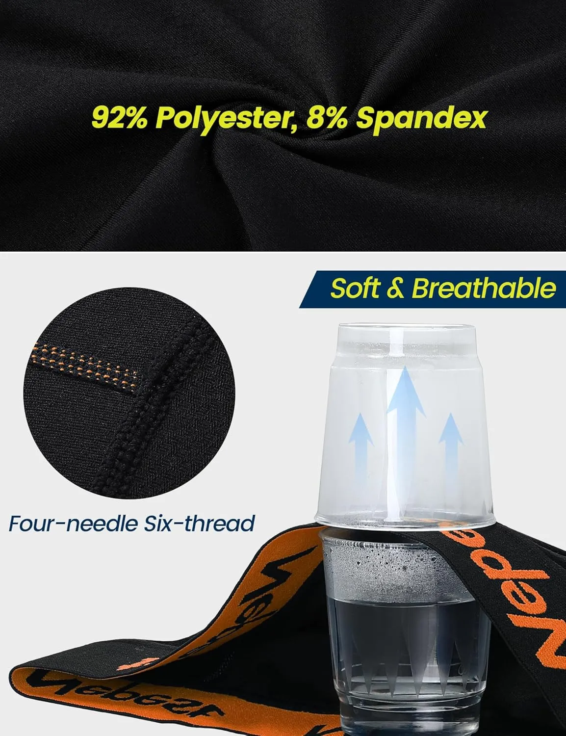Mens Cycling Underwear 4D Padded Bike Shorts MTB Liner Mountain Bicycle Tights for Riding
