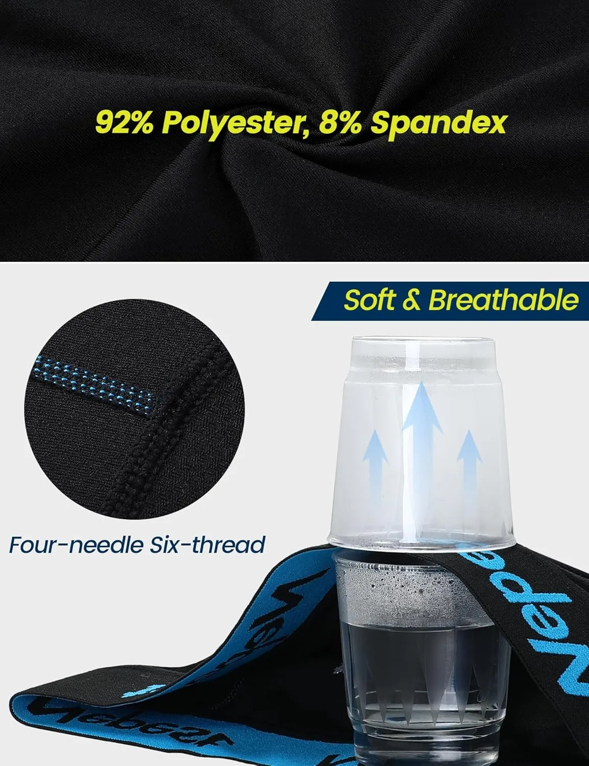 Mens Cycling Underwear 4D Padded Bike Shorts MTB Liner Mountain Bicycle Tights for Riding