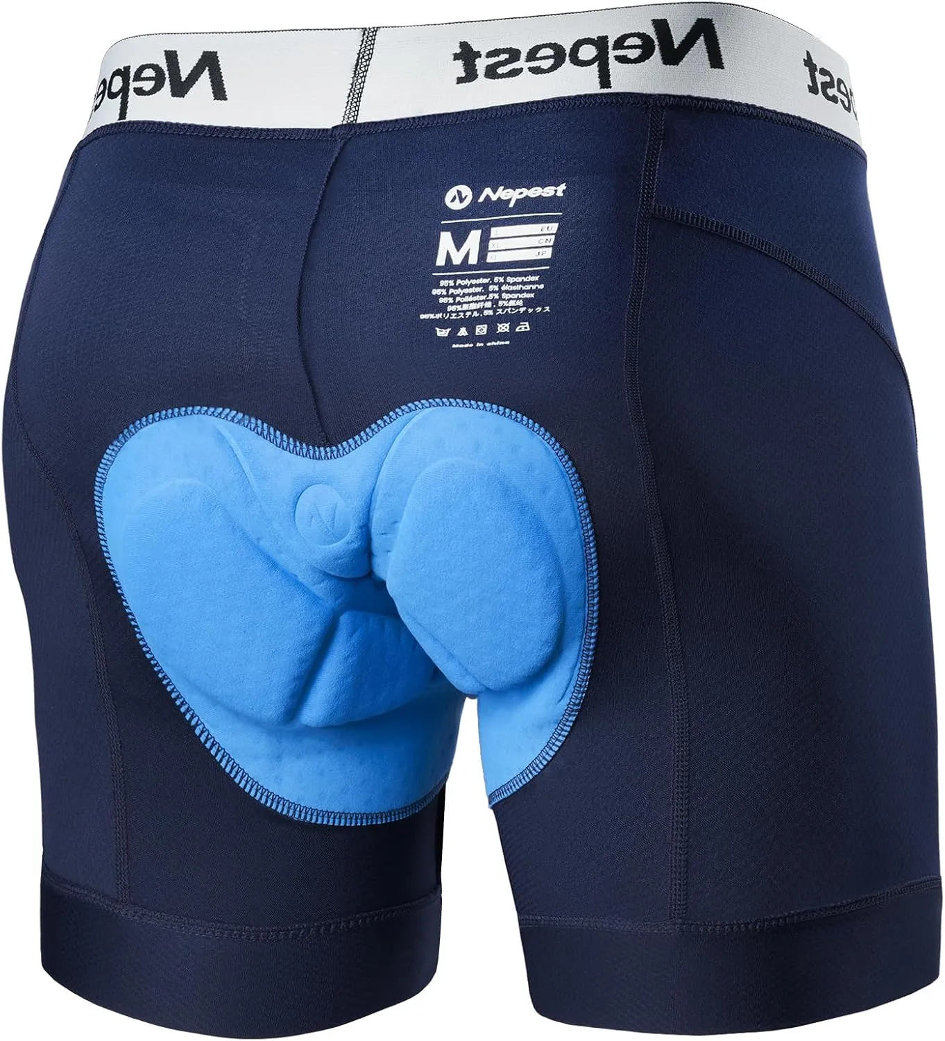 Mens Cycling Underwear 4D Padded Bike Shorts MTB Liner Mountain Bicycle Tights for Riding
