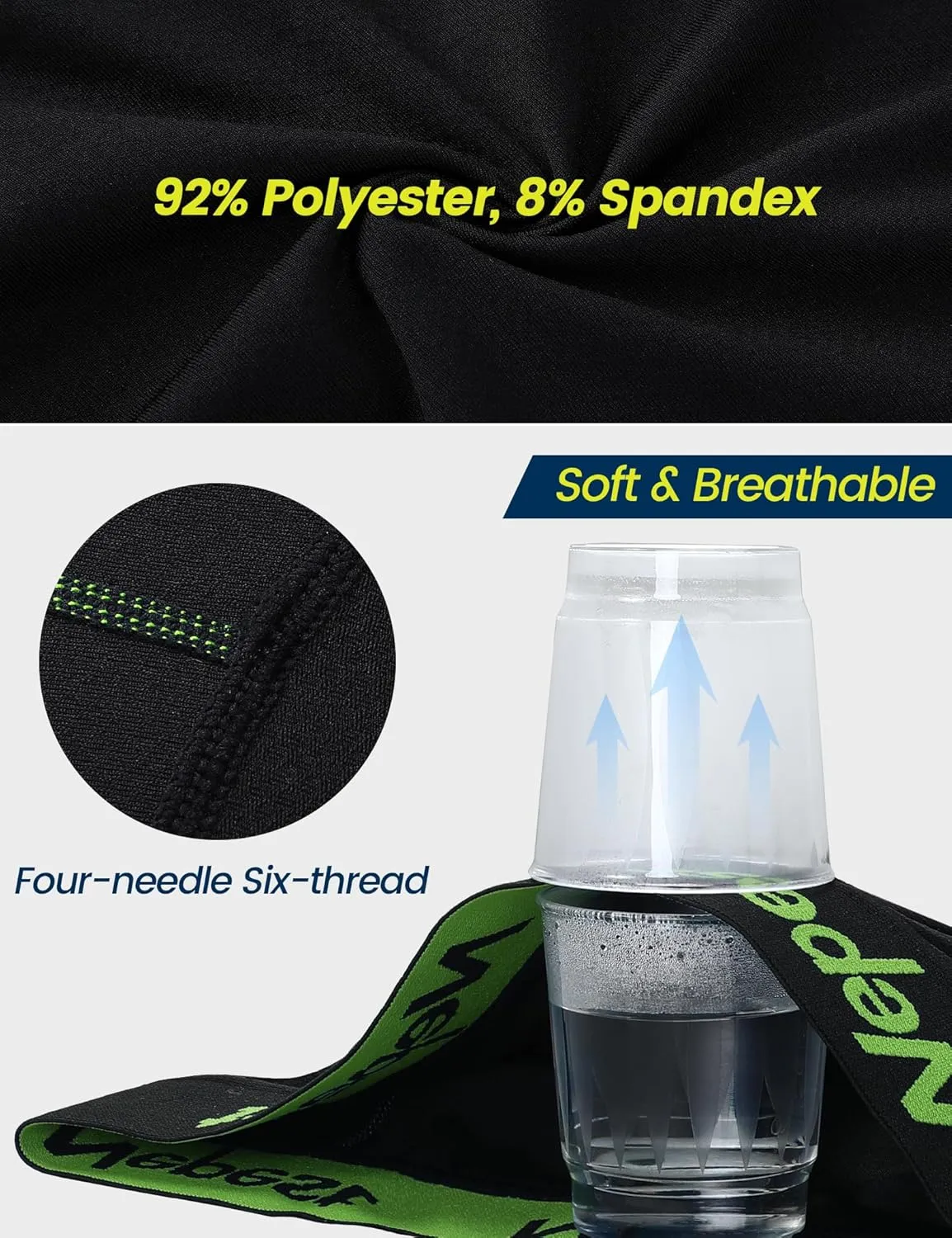 Mens Cycling Underwear 4D Padded Bike Shorts MTB Liner Mountain Bicycle Tights for Riding