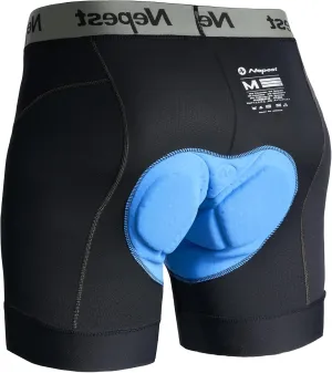 Mens Cycling Underwear 4D Padded Bike Shorts MTB Liner Mountain Bicycle Tights for Riding