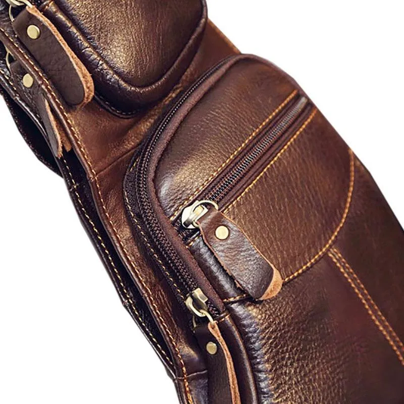 Men’s Genuine Cowhide Crossbody Bags