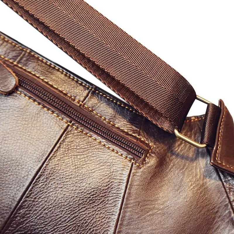 Men’s Genuine Cowhide Crossbody Bags