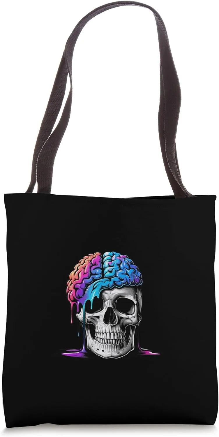 Men’s Graphic Brain Invader Geeks Tote Bag