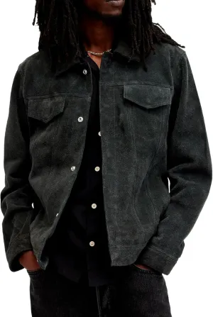 Men's Hopper Suede Trucker Jacket