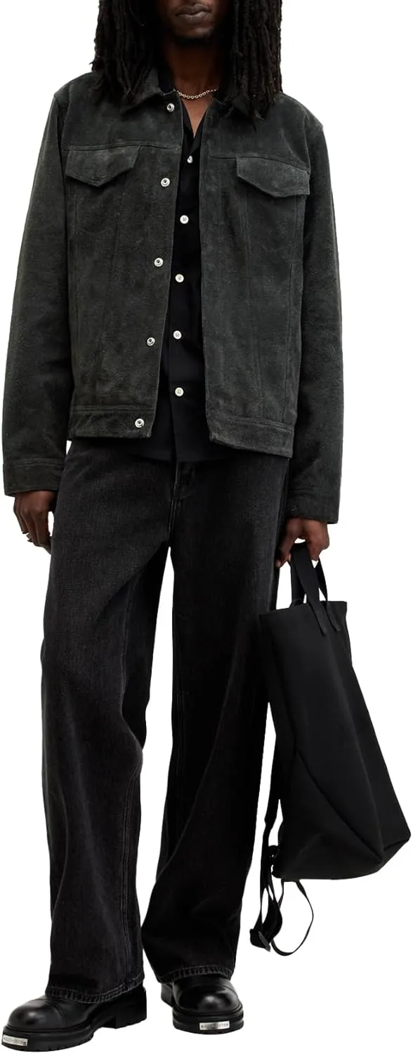 Men's Hopper Suede Trucker Jacket