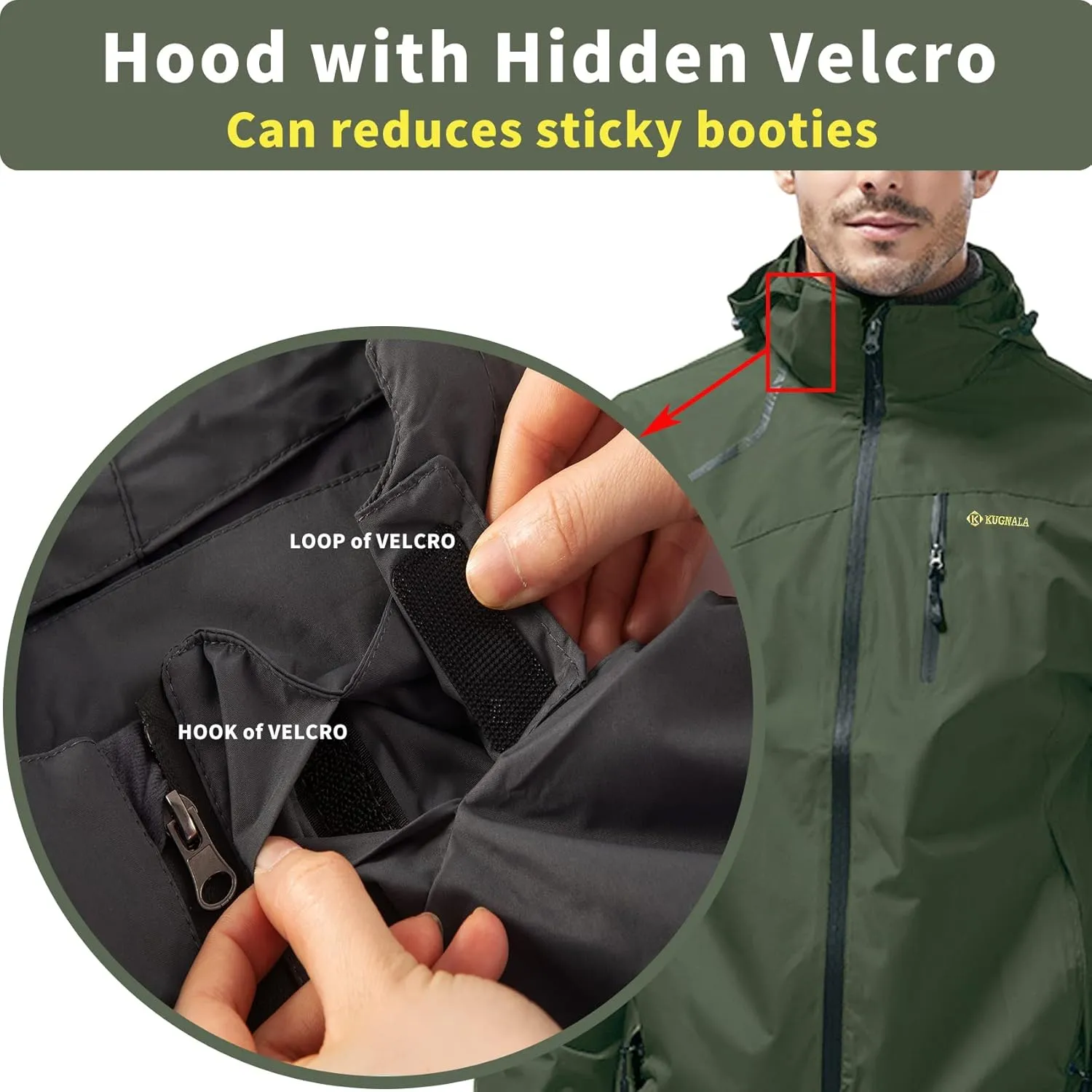 Mens Lightweight Waterproof Jacket Windproof Rain Hooded jackets for Men Hiking Cycling Travel M-7XL