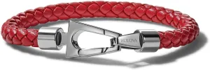 Men's Marine Star Braided Leather Bracelet with Tuning Fork Clasp