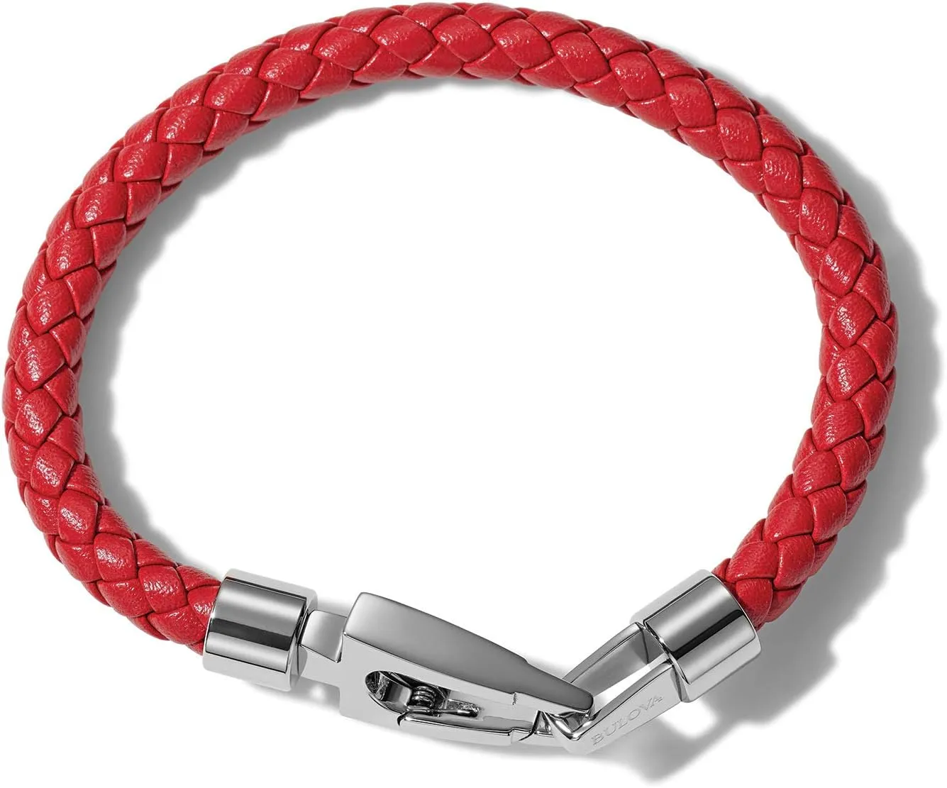 Men's Marine Star Braided Leather Bracelet with Tuning Fork Clasp