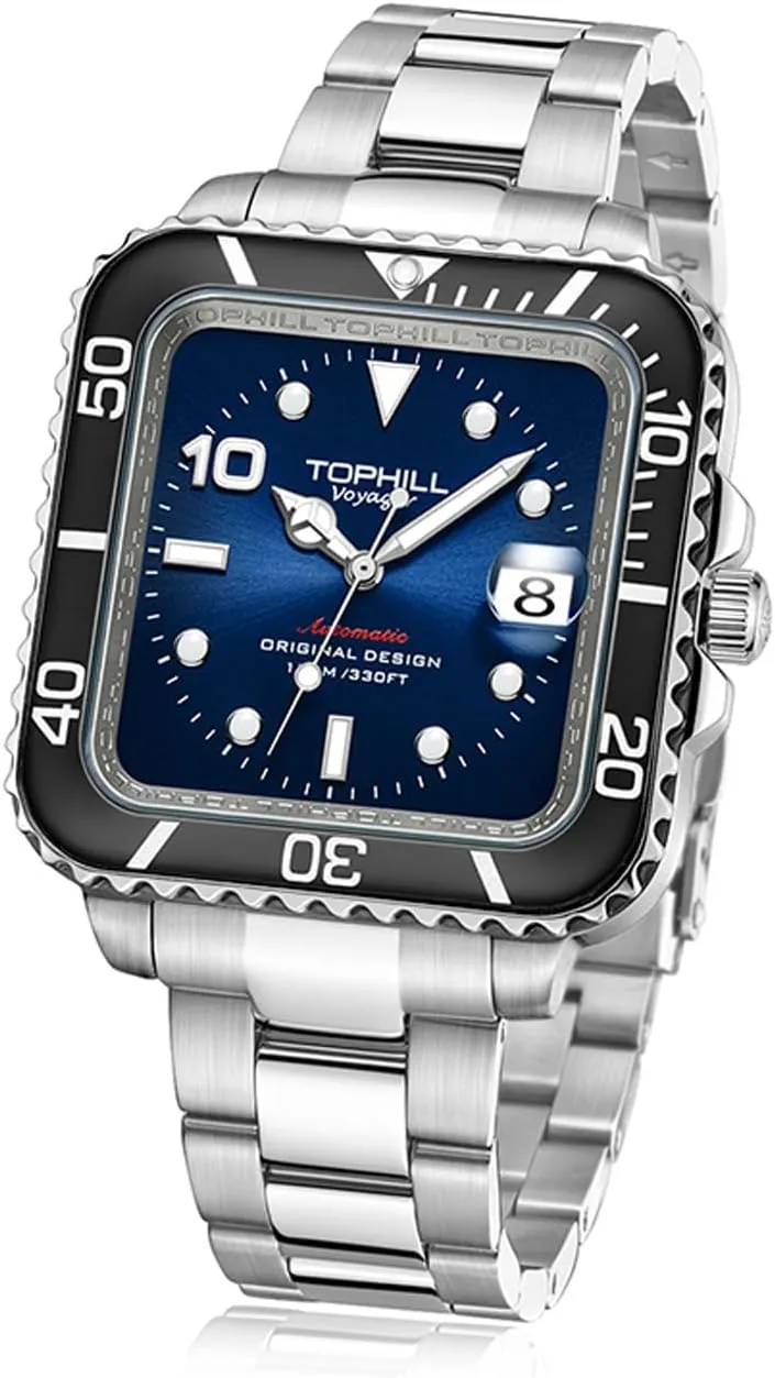 Men's Mechanical Automatic Watch Ultra-Thin Mechanical Movement Men's Watch Sapphire Glass Waterproof Watch Luminous TD005G