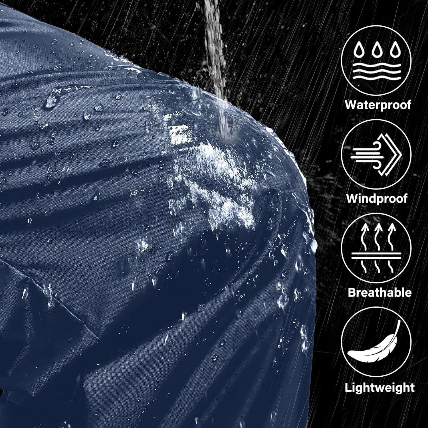 Men's Rain Pants Waterproof Over Pants Windproof Outdoor Hiking Pants for Golf,Fishing,Cycling