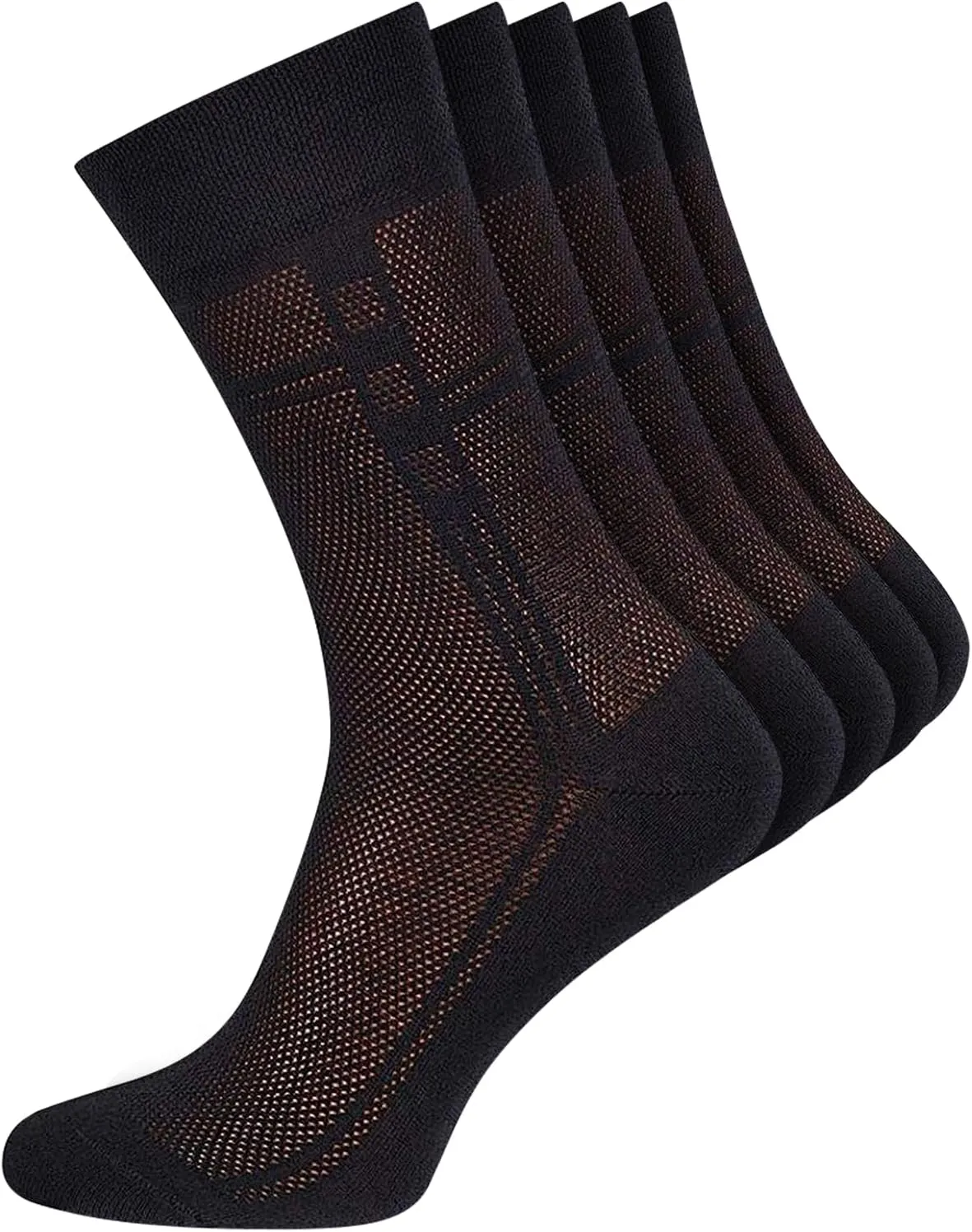 Men's Socks, Ultra Thin Breathable Cotton Mens Dress Socks (5 pack), Super Soft and Lightweight Socks for Men