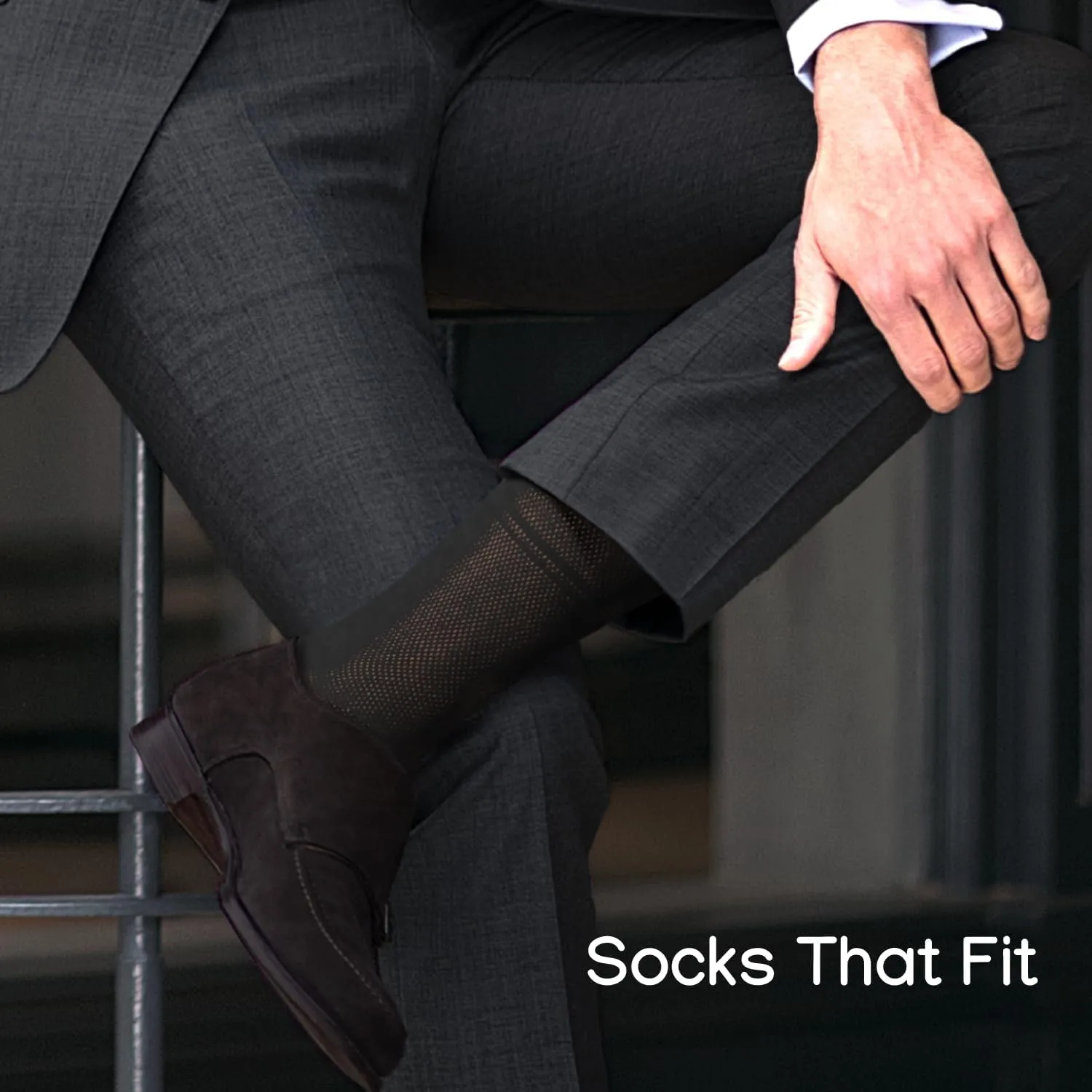 Men's Socks, Ultra Thin Breathable Cotton Mens Dress Socks (5 pack), Super Soft and Lightweight Socks for Men