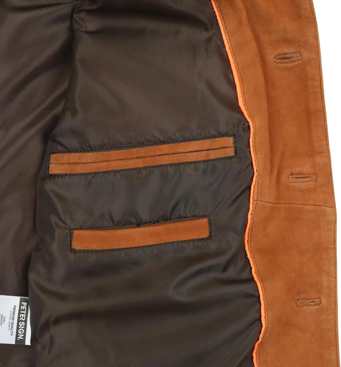 Men's Suede Leather Jacket | Genuine Suede Leather Trucker Jacket Shirt Collar Slim Fit Denim Style