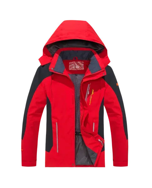 Men's Waterproof Hiking Jacket for Windproof Outdoor Camping Activities