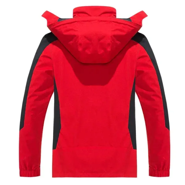 Men's Waterproof Hiking Jacket for Windproof Outdoor Camping Activities