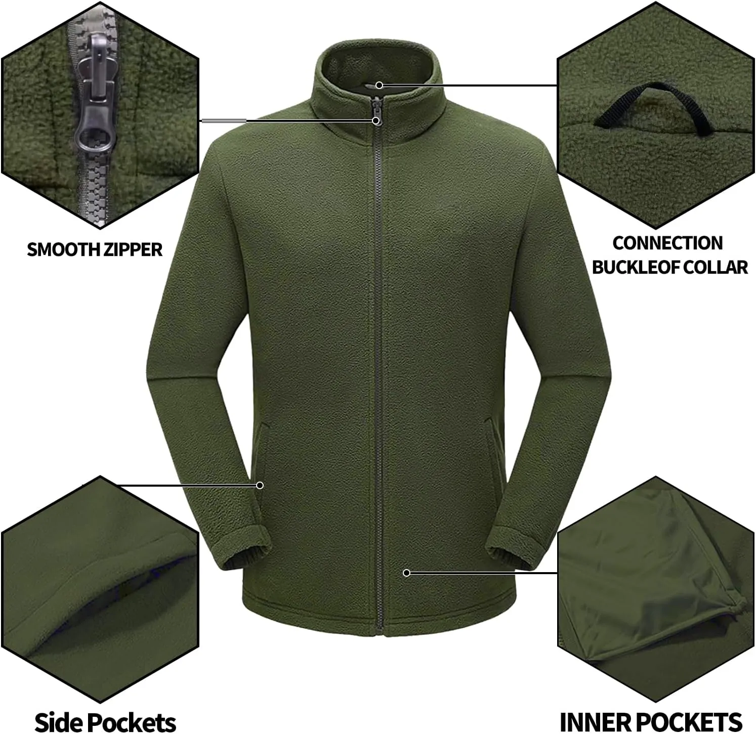 Mens Winter Skiing Jacket 3 in 1 Waterproof Warm Snow Fleece Lining Coat Hooded Windproof Jacket S-6XL