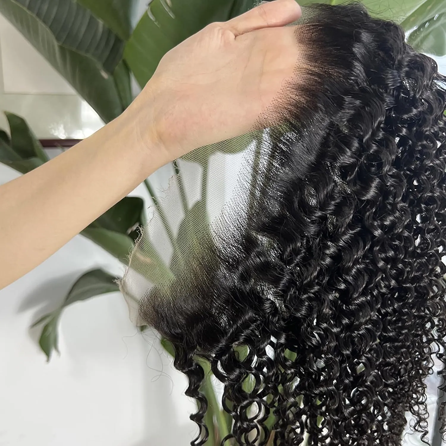 MEODI 13x6 Skinlike Real HD Lace Frontal Only, Vivid Pre-plucked Hairline Small Knot 0.1MM Ultra-thin Invisible HD Lace Frotnal Deep Curly Human Hair 20 Inch