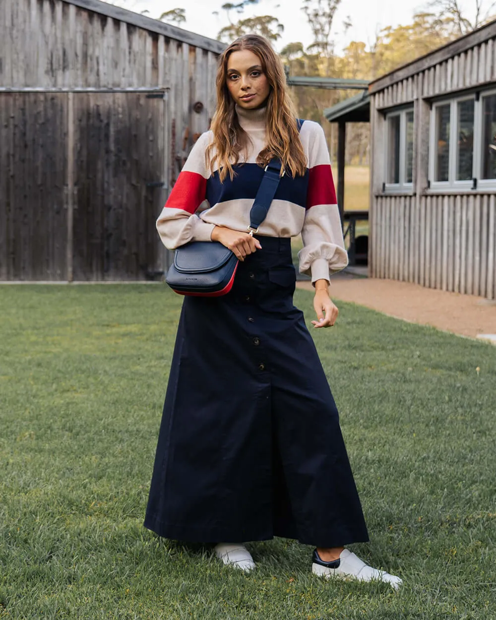 Mercer Crossbody- French Navy