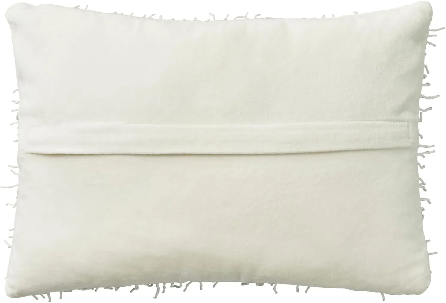 Mina Victory Luminescence Beaded Tassels White 10" X 14" Throw Pillow