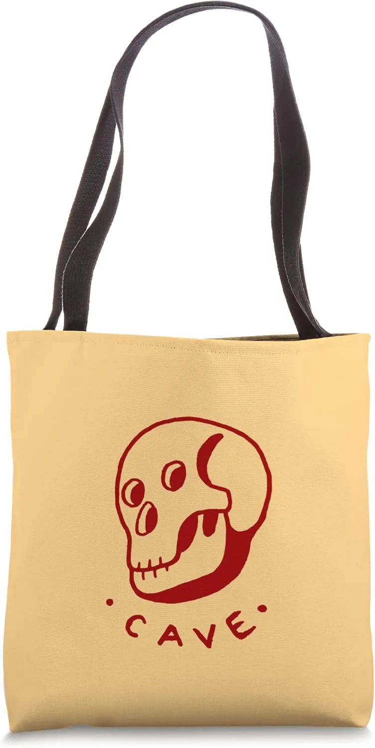 Minimalist and naive design of a skull. Tote Bag