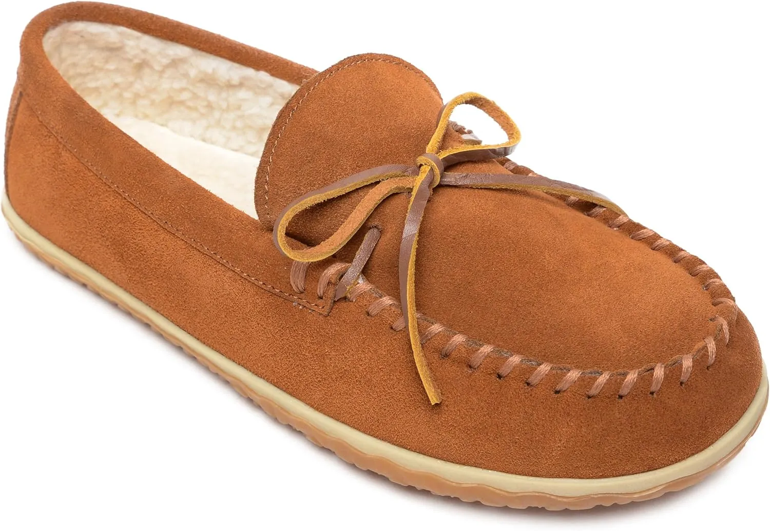 Minnetonka Mens TOMM Suede Leather Moccasins