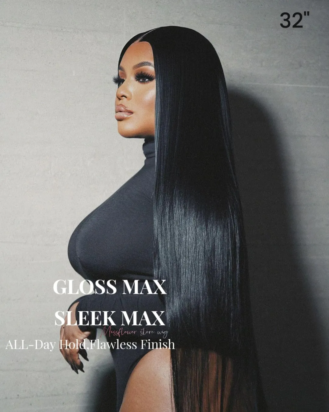 Miss Flower 250 Density Ultra-thin Invisible SKINLIKE HD Lace Front Wigs Human Hair 26Inch 280g Large Lace Space 13x4 Straight Full Frontal Wigs Virgin Human Hair Pre Plucked For Black Women