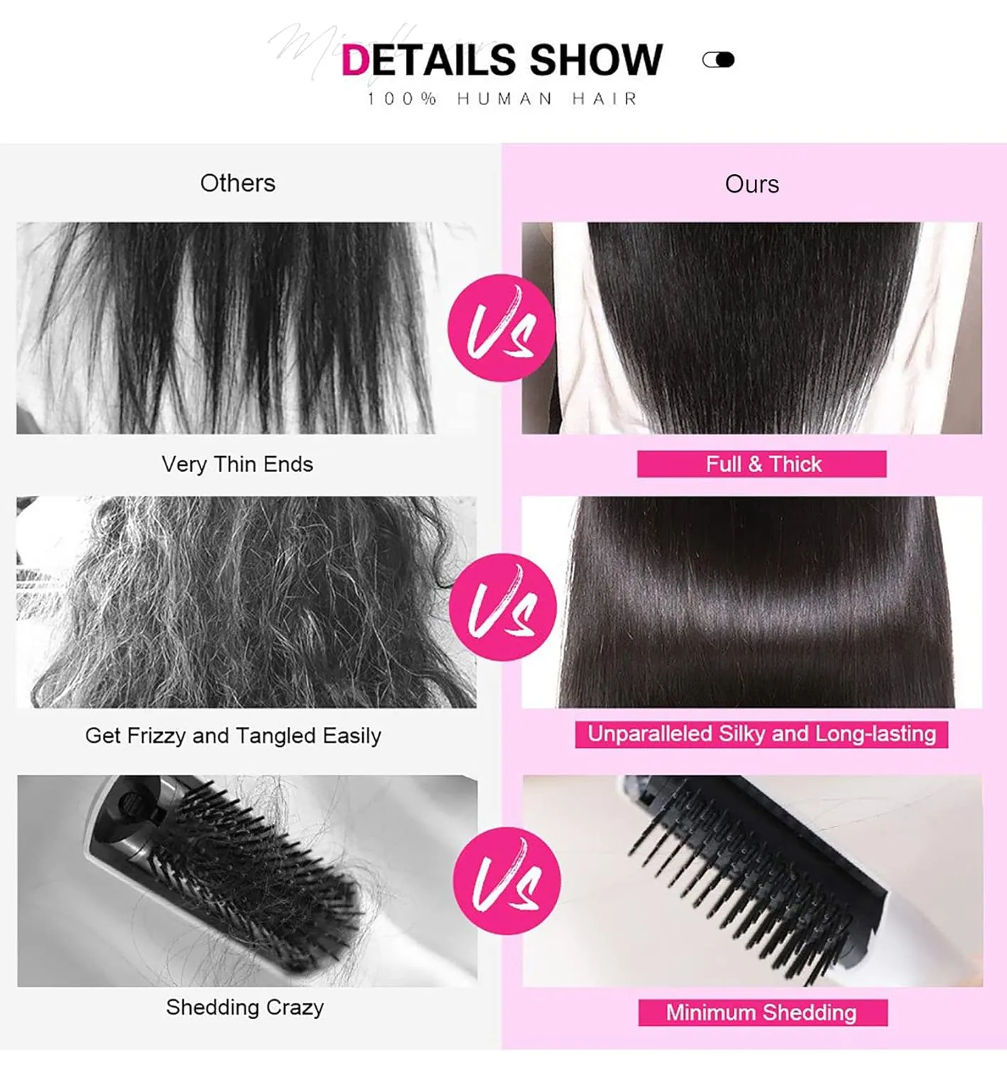 Miss Flower 250 Density Ultra-thin Invisible SKINLIKE HD Lace Front Wigs Human Hair 26Inch 280g Large Lace Space 13x4 Straight Full Frontal Wigs Virgin Human Hair Pre Plucked For Black Women