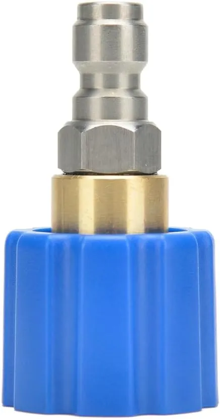 MJJC Foam Cannon Connector (Compatible with S and Pro Since V2.0) (for 1/4″ inch Quick Release Connection(Blue Color Version))