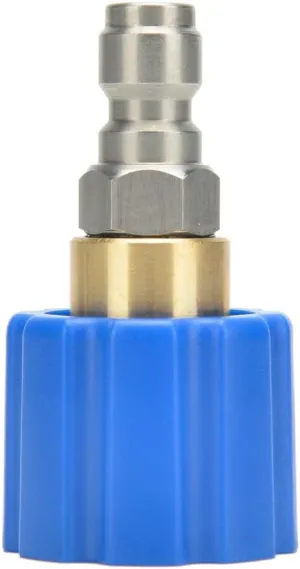 MJJC Foam Cannon Connector (Compatible with S and Pro Since V2.0) (for 1/4″ inch Quick Release Connection(Blue Color Version))
