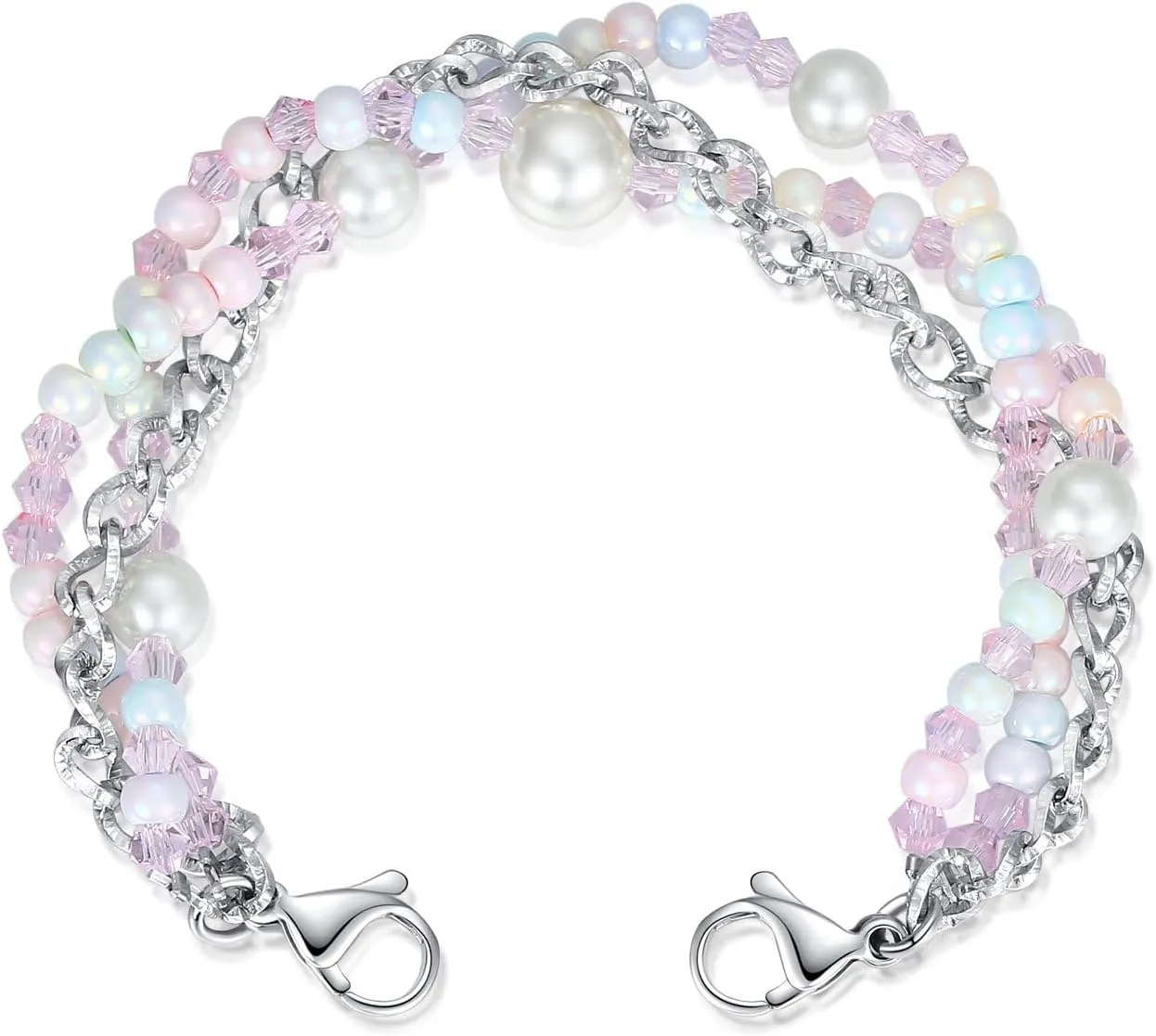 mnmoom lnterchangeable Medical Alert Bracelets-Stainless Steel Chain with lobster clasps-Just Chain