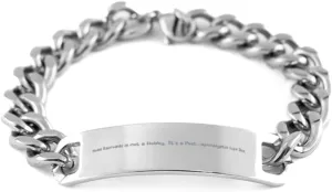 Model Railroads is not a Hobby. It's. Cuban Chain Bracelet, Model Railroads Engraved Bracelet, Best Gifts for Model Railroads, Model Trains, Train Sets, Toy Trains, Railway