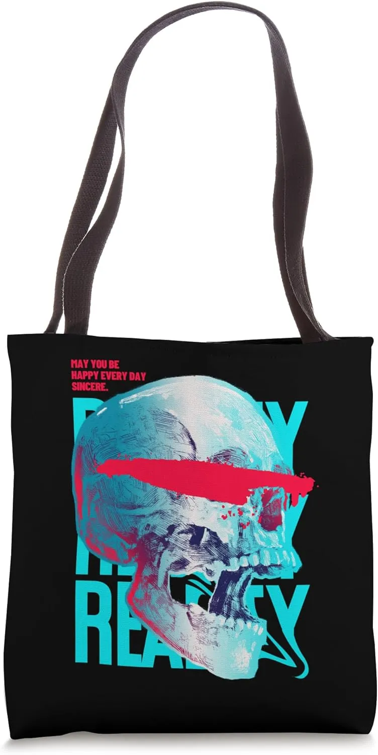 Motivational Quote,Skull,Streetwear,Street Apparel,Urban Tote Bag