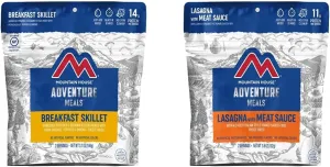 Mountain House Breakfast Skillet   Mountain House Lasagna with Meat Sauce | Freeze Dried Backpacking & Camping Food | 2 Servings Each