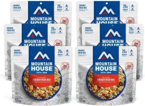 Mountain House Chicken Fried Rice | Freeze Dried Backpacking & Camping Food | 6-Pack | Gluten-Free
