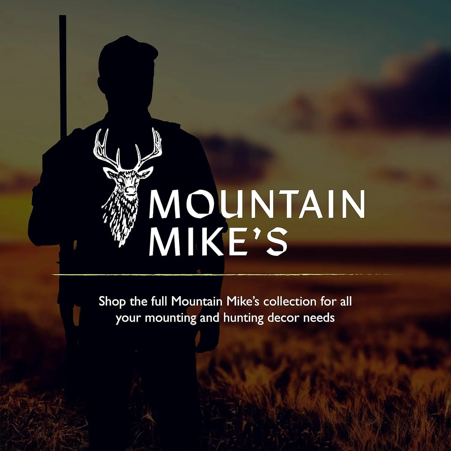 Mountain Mike’s Skull Master Deer Antler Mount Kit - 3D European-Style Deer Mounting Kit - Compatible with Harvested and Shed Antlers - Rustic Home Decor Inspired by The Great Outdoors (Fall Camo)