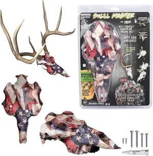 Mountain Mike’s Skull Master Deer Antler Mount Kit - 3D European-Style Deer Mounting Kit - Compatible with Harvested and Shed Antlers - Rustic Home Decor Inspired by The Great Outdoors
