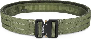 MOZETO Molle Battle Belt, 2" Battle Belts Tactical War Combat Quick Release Law Enforcement Duty Belts for Men