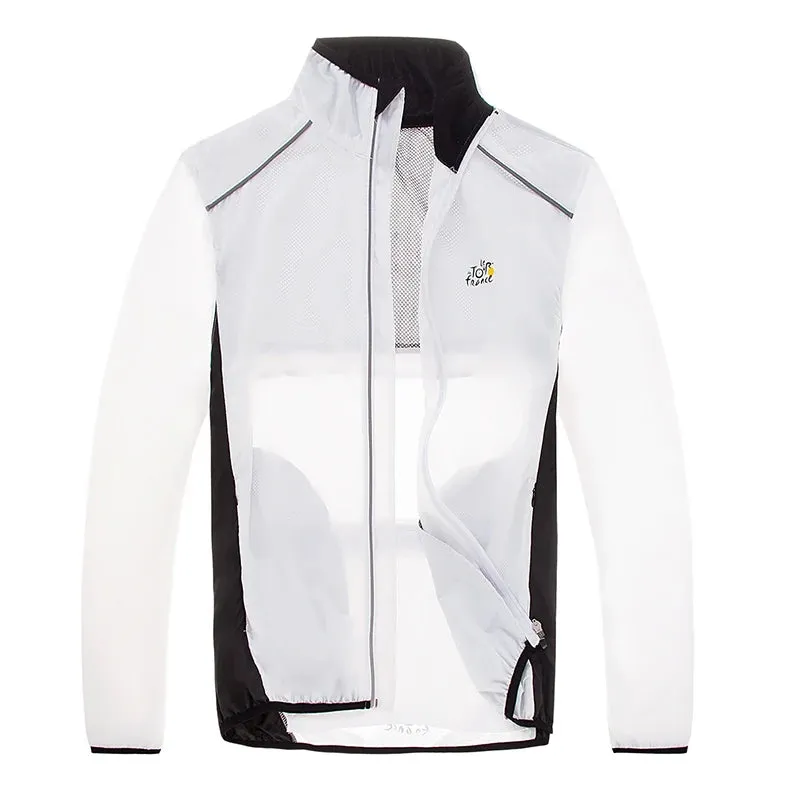 MTB Bicycle Rain Jackets Breathable Reflective Waterproof Cycling Jackets Long Sleeve Men Windproof Outdoor Sports Raincoat