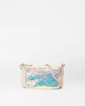 Mushroom/Pink Opal Leather Crosby Convertible Crossbody