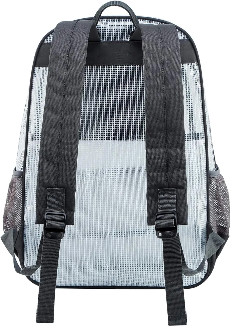 mygreen Clear Backpack, Heavy Duty School Bag for 15.6 Laptop