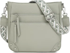 MYHOZEE Crossbody Bags for Women Leather Crossbody Purses With Adjustable Guitar Strap Trendy Hobo Women's Shoulder Bag