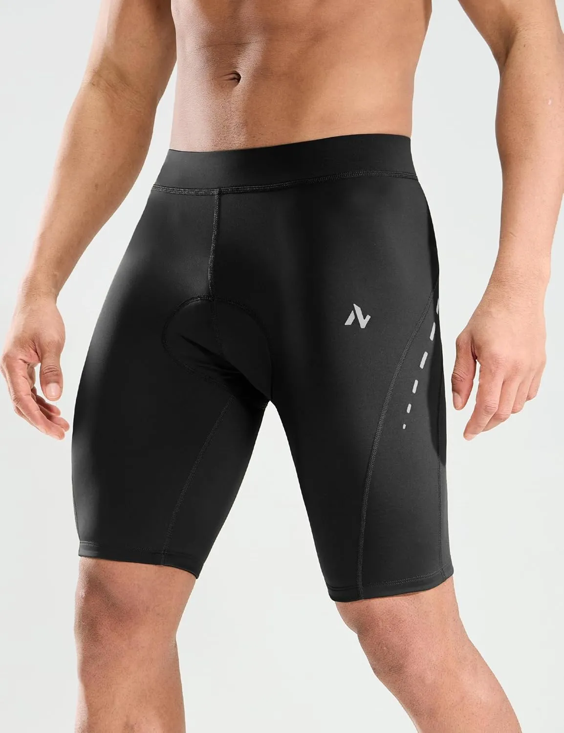 Nepest Men's Bike Shorts 4D Padded Cycling Road Biking Riding Biker Bicycle Mountain Cycle Shorts Zipper Pockets