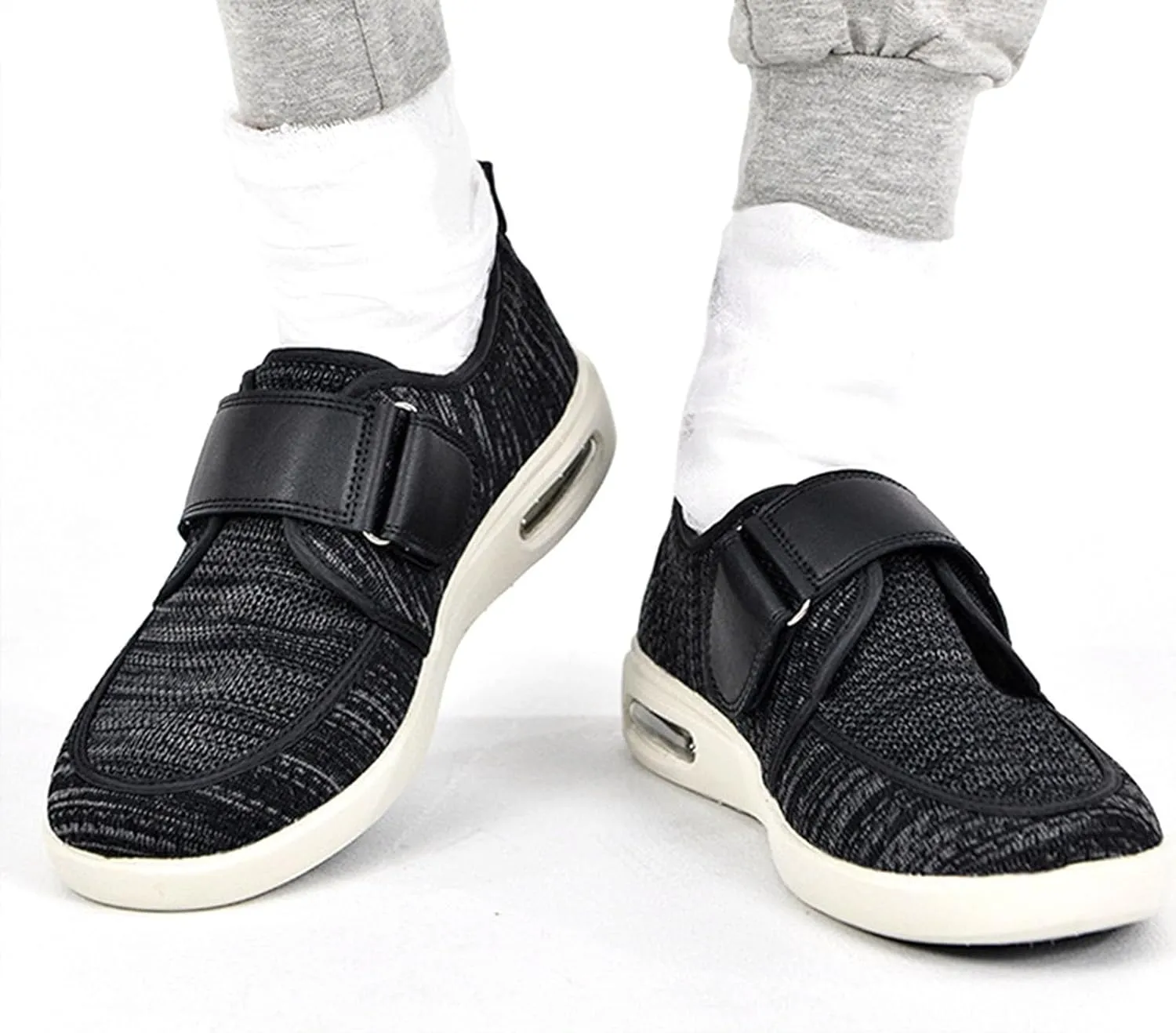 Neuropathy Shoes for Men,Comfortable Breathable,Diabetic Shoes for Men,Adjustable Strap Wide,Extra Wide Shoes for Men,for Elderly Walking