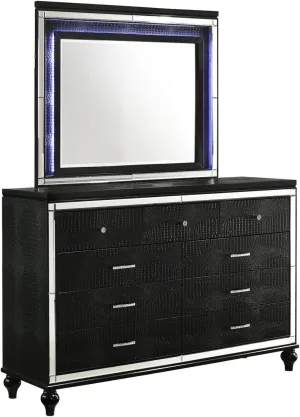 New Classic Furniture Valentino Dresser, Black