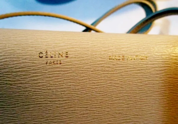 NEW NWT CELINE PARIS Leather Crossbody FLAP Bag Purse TAUPE BEIGE