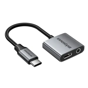 NexaLink 2 in 1 USB-C to USB-C female & 3.5mm audio jack adapter, PD60W C210