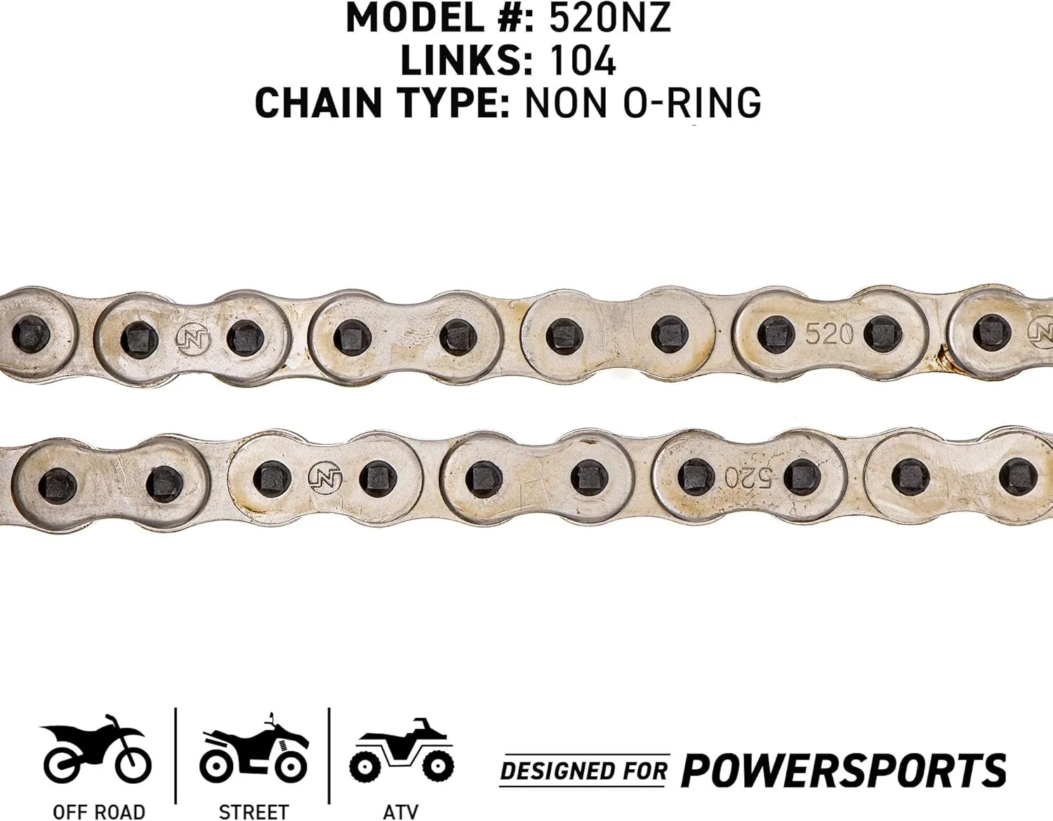 NICHE Drive Sprocket Chain Combo for Yamaha Banshee 350 Front 14 Rear 41 Tooth 520NZ Standard 104 Links