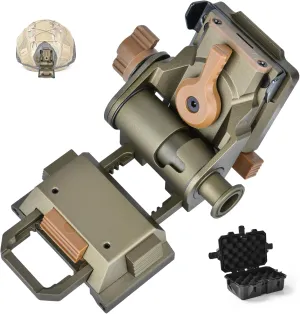Night Vision Goggles NVG Mount for L4G24 PVS14 PVS15 PVS18, Rhino Adjustable Full Metal Aluminum NVG G24 Metal Mount for Helmet